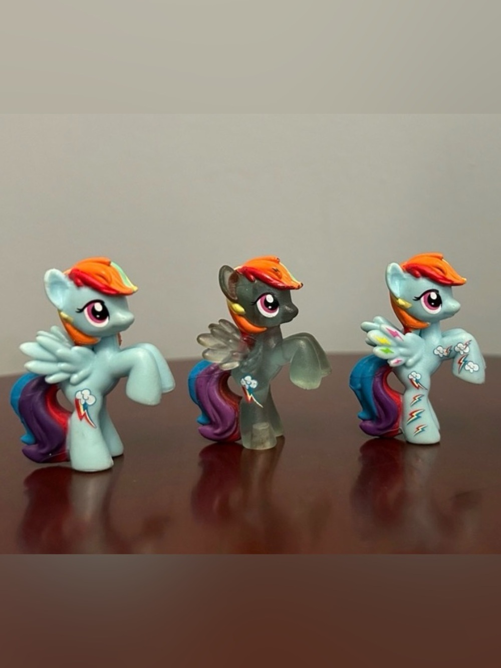 Lot of 3 My Little Pony Rainbow Mini Figures